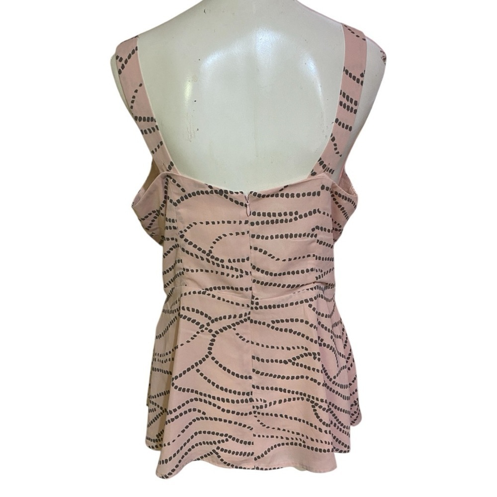 CAbi Sophia Pastel Pink with Grey Sleeveless Top Style 273 - Picture 6 of 10